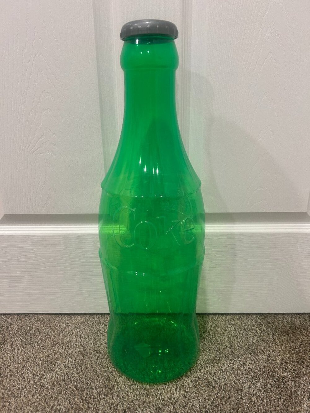 Neon Green Coke Bottle Money Bank 23" Tall